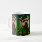 Chesapeake Bay Terrier in St Patrick's Day Dress Kaffeetasse (Vorderseite Links)
