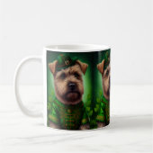Chesapeake Bay Terrier in St Patrick's Day Dress Kaffeetasse (Links)
