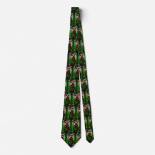 Chesapeake Bay Terrier in St Patrick's Day Dress Krawatte
