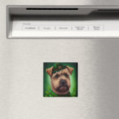 Chesapeake Bay Terrier in St Patrick's Day Dress Magnet (In Situ (Geschirrspüler))