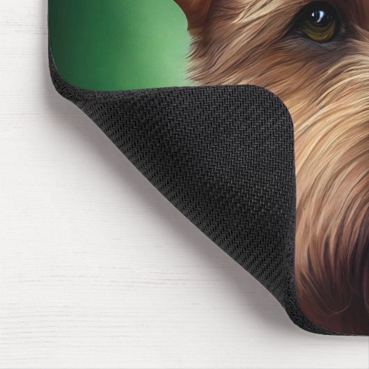 Chesapeake Bay Terrier in St Patrick's Day Dress Mousepad (Ecke)