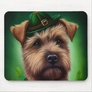 Chesapeake Bay Terrier in St Patrick's Day Dress Mousepad