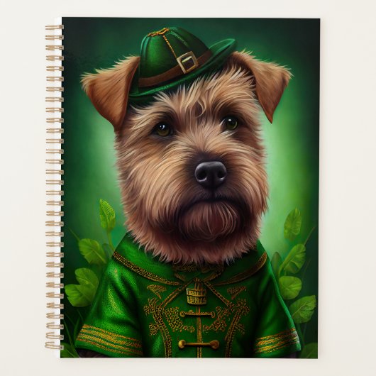 Chesapeake Bay Terrier in St Patrick's Day Dress Planer (Vorderseite)