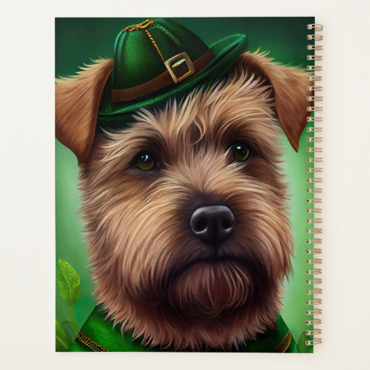 Chesapeake Bay Terrier in St Patrick's Day Dress Planer (Rückseite)