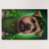 Chesapeake Bay Terrier in St Patrick's Day Dress Puzzle (Horizontal)