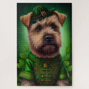 Chesapeake Bay Terrier in St Patrick's Day Dress Puzzle
