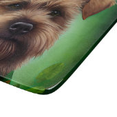 Chesapeake Bay Terrier in St Patrick's Day Dress Schneidebrett (Ecke)