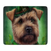 Chesapeake Bay Terrier in St Patrick's Day Dress Schneidebrett (Vorderseite)