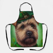 Chesapeake Bay Terrier in St Patrick's Day Dress Schürze (Vorderseite)