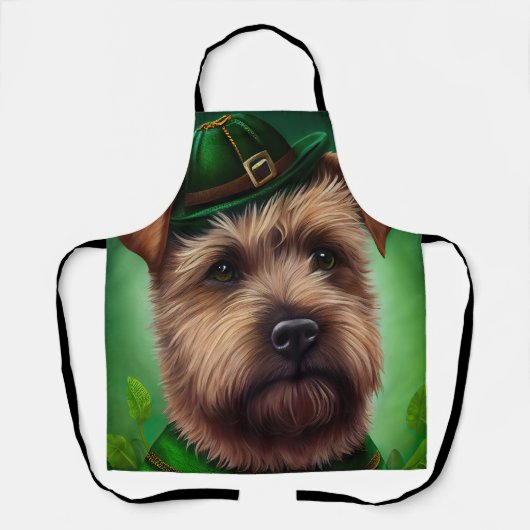 Chesapeake Bay Terrier in St Patrick's Day Dress Schürze (Vorderseite)