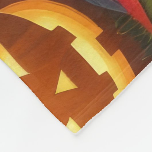 Chesapeake Bay Terrier Pumpkin Halloween Funny Fleecedecke (Ecke)