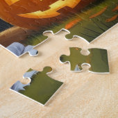 Chesapeake Bay Terrier Pumpkin Halloween Funny Puzzle (Seite)