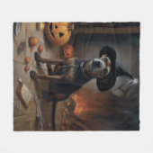 Chesapeake Bay Terrier Pumpkins Halloween Beängsti Fleecedecke (Vorderseite (Horizontal))