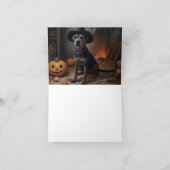 Chesapeake Bay Terrier Pumpkins Halloween Beängsti Karte (Innenseite)