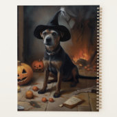 Chesapeake Bay Terrier Pumpkins Halloween Beängsti Planer (Rückseite)