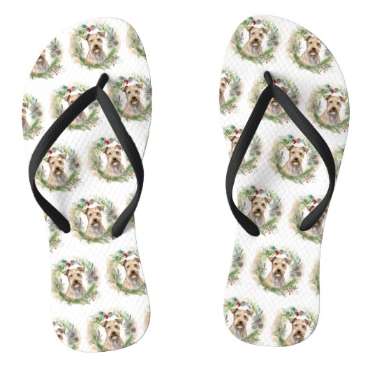 Chesapeake Bay Terrier Weihnachtsfeier Badesandalen (Fußbett)