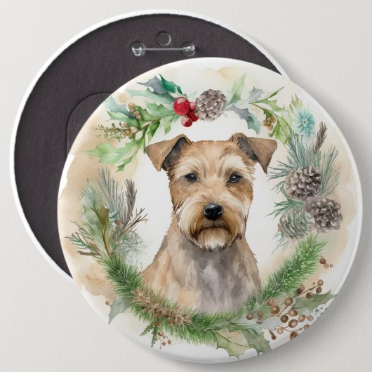 Chesapeake Bay Terrier Weihnachtsfeier Button (Vorne & Hinten)