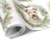 Chesapeake Bay Terrier Weihnachtsfeier Geschenkpapier (Rolleneckpunkt)