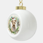 Chesapeake Bay Terrier Weihnachtsfeier Keramik Kugel-Ornament (Rechts)