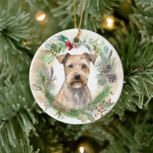 Chesapeake Bay Terrier Weihnachtsfeier Keramik Ornament (Baum)
