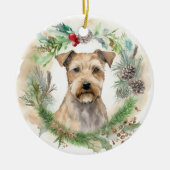 Chesapeake Bay Terrier Weihnachtsfeier Keramik Ornament (Vorne)