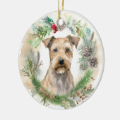 Chesapeake Bay Terrier Weihnachtsfeier Keramik Ornament (Links)