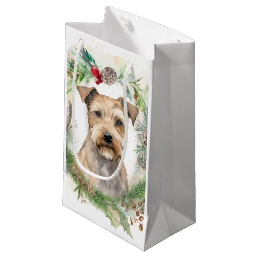 Chesapeake Bay Terrier Weihnachtsfeier Kleine Geschenktüte (Vorderseite Schrägansicht)