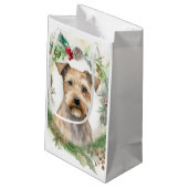 Chesapeake Bay Terrier Weihnachtsfeier Kleine Geschenktüte (Rückseite Schrägansicht)