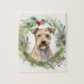 Chesapeake Bay Terrier Weihnachtsfeier Puzzle (Vertikal)