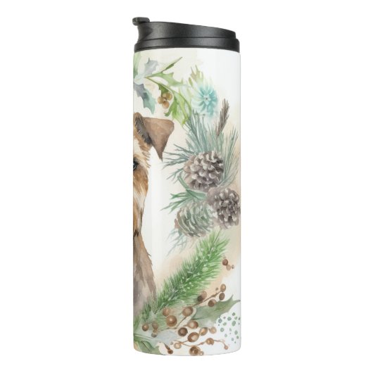Chesapeake Bay Terrier Weihnachtsfeier Thermosbecher (Nach rechts gedreht)