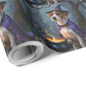 Chesapeake Bay Terrier Whimsical Halloween Geschenkpapier (Rolleneckpunkt)