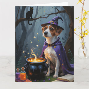 Chesapeake Bay Terrier Whimsical Halloween Karte