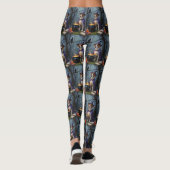 Chesapeake Bay Terrier Whimsical Halloween Leggings (Rückseite)