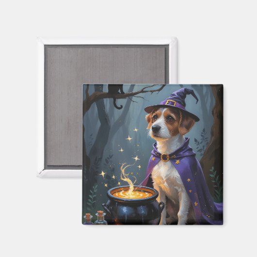 Chesapeake Bay Terrier Whimsical Halloween Magnet (Vorderseite/Rückseite)