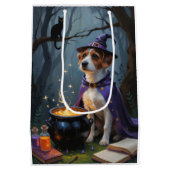 Chesapeake Bay Terrier Whimsical Halloween Mittlere Geschenktüte (Rückseite)