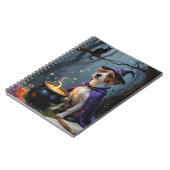 Chesapeake Bay Terrier Whimsical Halloween Notizblock (Linke Seite)