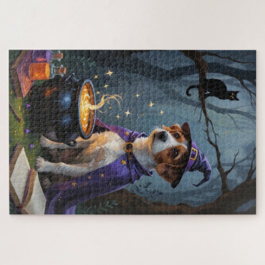 Chesapeake Bay Terrier Whimsical Halloween Puzzle (Horizontal)