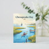 Chesapeake Bay USA Postkarte (Stehend Vorderseite)