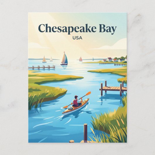 Chesapeake Bay USA Postkarte (Vorderseite)