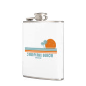 Chesapeake Beach Maryland Sun Palm Trees Flachmann (Links)