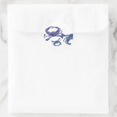 Chesapeake Blue Crabs Runder Aufkleber (Tasche)
