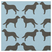 Chesapeake-Bucht-Retriever-Silhouette-Muster Stoff (Nahaufnahme)