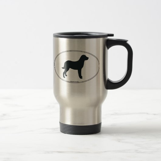 Chesapeake-Bucht-Retriever-Silhouette Reisebecher (Rechts)