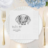 Chesapeake Dog Custom Dog Wedding Napkins Serviette