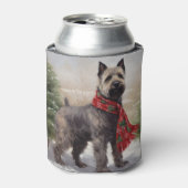 Chesapeake Dog in Schnee Weihnachten Dosenkühler (Kanne Vorderseite)