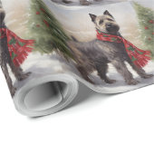 Chesapeake Dog in Schnee Weihnachten Geschenkpapier (Rolleneckpunkt)