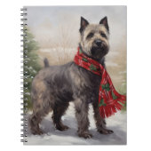 Chesapeake Dog in Schnee Weihnachten Notizblock (Vorderseite)