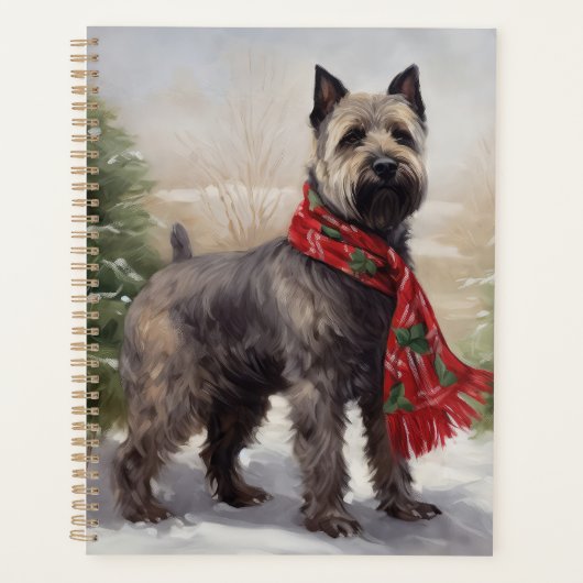 Chesapeake Dog in Schnee Weihnachten Planer (Vorderseite)