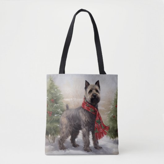 Chesapeake Dog in Schnee Weihnachten Tasche (Vorderseite)