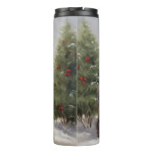 Chesapeake Dog in Schnee Weihnachten Thermosbecher (Rückseite)